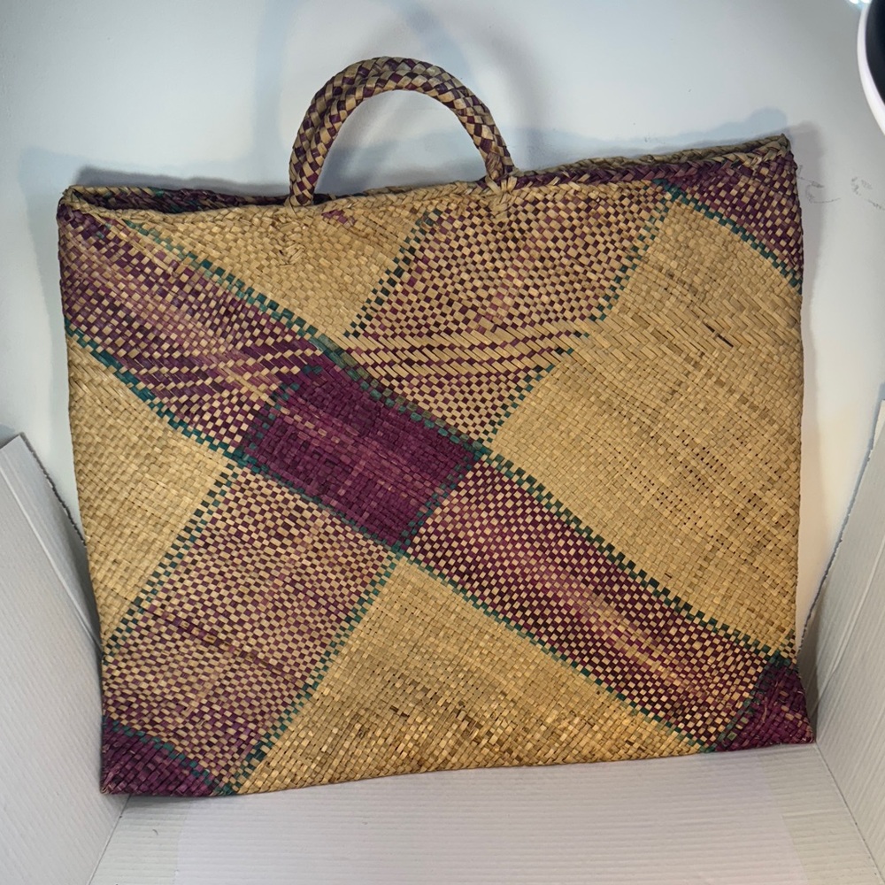 Large Pandan Straw Beach Bag Philippines